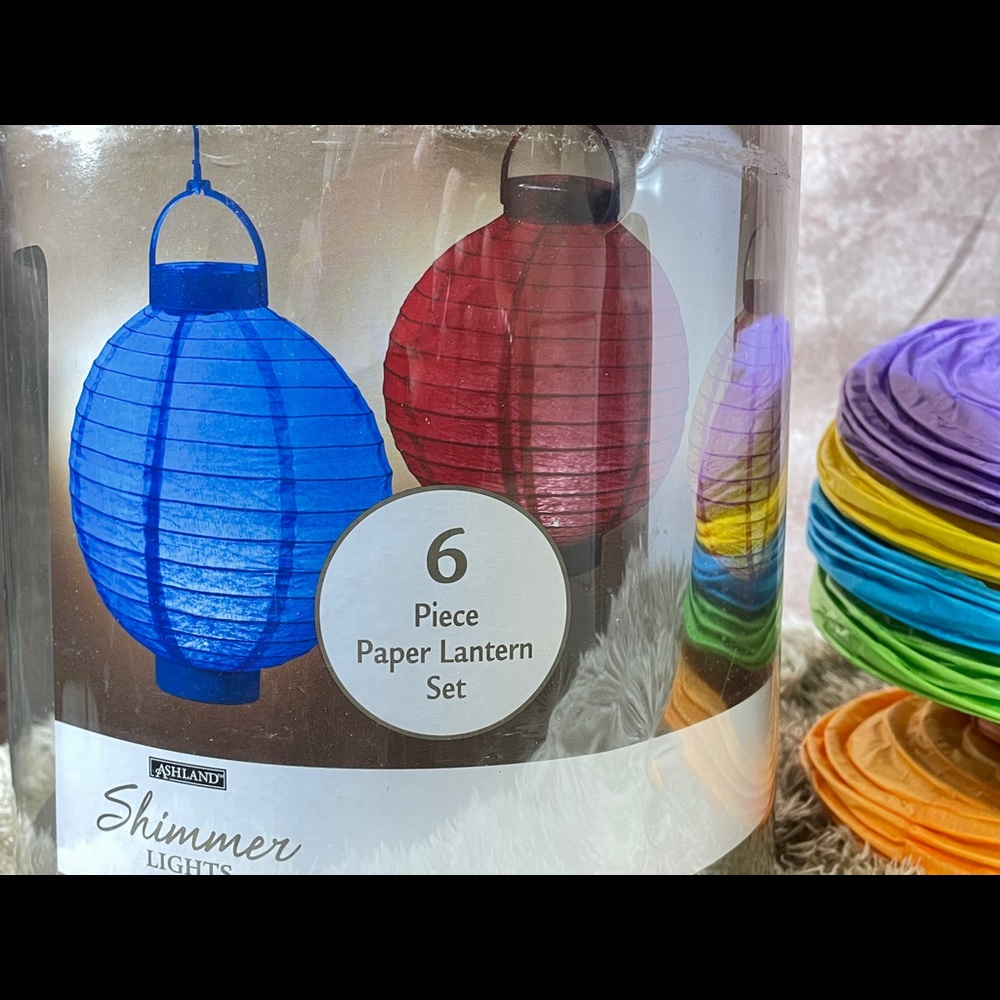 Ashland Coloful Paper Latern Set NWT